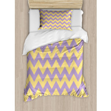 Zigzag Style Stripe Pattern Duvet Cover Set