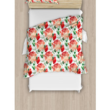Traditional Russian Roses Duvet Cover Set