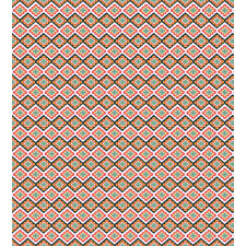 Checkered Folkloric Vibrant Duvet Cover Set