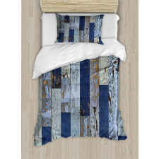 Old Rough Planks Cabin Duvet Cover Set