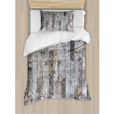 Pastel Oak Timber Boards Duvet Cover Set