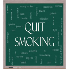 Smoking Message Blackboard Duvet Cover Set