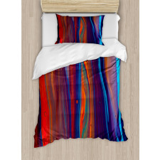 Close up of Oil Painting Duvet Cover Set
