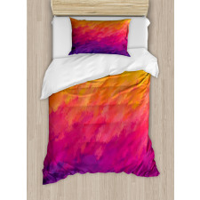 Watercolor Style Ombre Duvet Cover Set