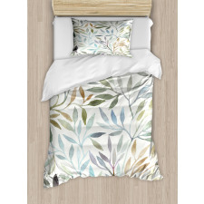 Watercolor Floral Pattern Duvet Cover Set