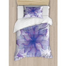 Blossoming Petals Pattern Duvet Cover Set