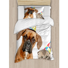 Funny Dog Scottish Cat Duvet Cover Set