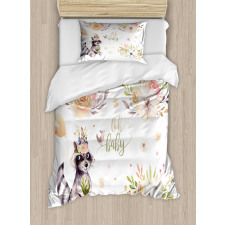 Oh Baby Calligraphy in Middle Duvet Cover Set