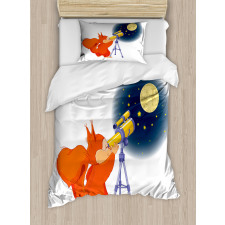 Animal with a Telescope Duvet Cover Set