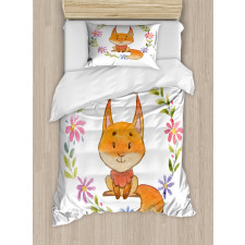 Forest Friend Floral Duvet Cover Set