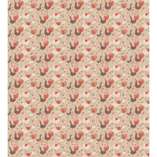 Chickens with Red Ducklips Duvet Cover Set