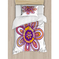 7 Petal Lonely Flower Duvet Cover Set