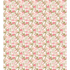 Pink Chrysanthemum Flower Duvet Cover Set