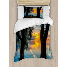 Sunrise over the Lake Duvet Cover Set