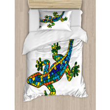 Mosaic Style Stained Glass Duvet Cover Set