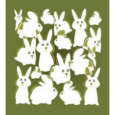 Funny Cartoon Easter Animal Duvet Cover Set