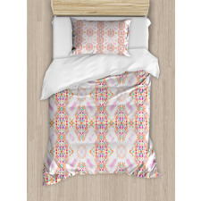 Arrow Motifs Rainbow Colors Duvet Cover Set