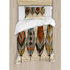 Hand Drawn Quills Native Duvet Cover Set