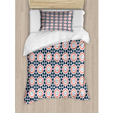 Ornamental Floral Elements Duvet Cover Set