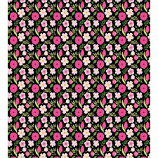 Petals Leaves and Stalks Duvet Cover Set