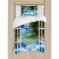 Open Window to River Duvet Cover Set