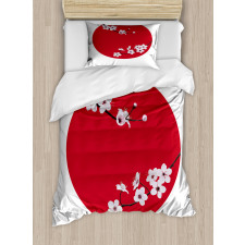 Orient Tree Cherry Duvet Cover Set