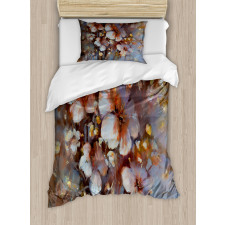 Oil Painting Cherry Duvet Cover Set