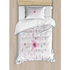 Sakura with Petals Duvet Cover Set