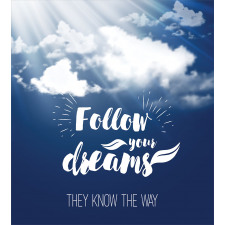 Follow Your Dreams Clouds Duvet Cover Set