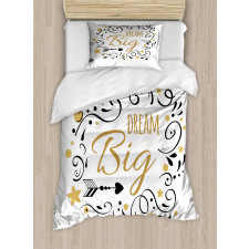 Swirls with Arrows and Dots Duvet Cover Set