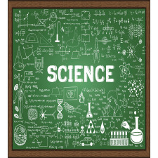 Science Word on Chalkboard Duvet Cover Set