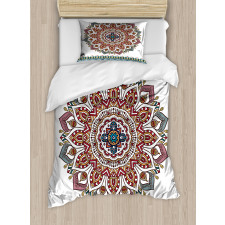 Floral Motifs Oriental Duvet Cover Set