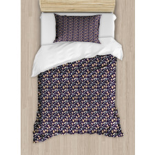 Cutout Pattern of Flowers Duvet Cover Set