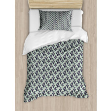 Prickle Plant and Polka Dots Duvet Cover Set