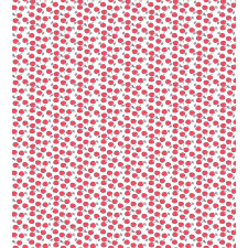 Simplistic Red Berry Pattern Duvet Cover Set