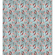 Abstract Birds and Leaves Duvet Cover Set