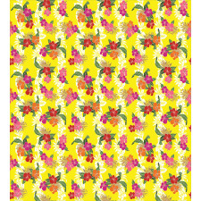 Tropical Flowers Art Duvet Cover Set