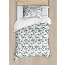 Pattern of Cornflowers Field Duvet Cover Set