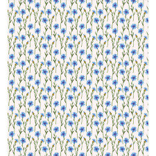 Pattern of Cornflowers Field Duvet Cover Set