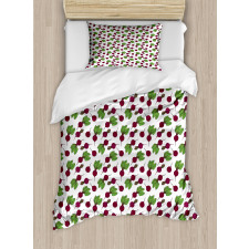 Whole and Halved Beets Duvet Cover Set