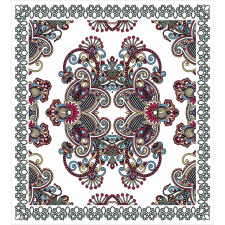 Curlicues Floral Design Duvet Cover Set