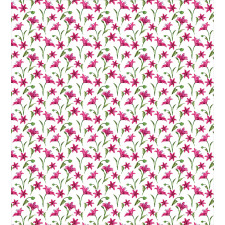 Lily Blossoms Garden Art Duvet Cover Set