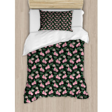 Spotted Fungi and Hedgehog Duvet Cover Set