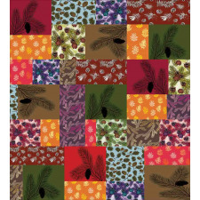Colorful Pine Squares Art Duvet Cover Set