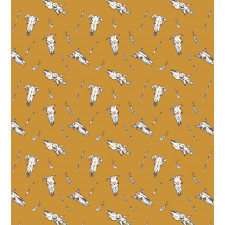 Cow Skulls Arrows Feathers Duvet Cover Set