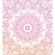 Outline Style Flowers Duvet Cover Set