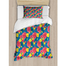 Valentine's Rose Blossoms Duvet Cover Set