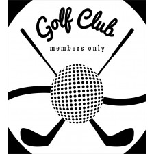 Golf Club Sign Members Only Duvet Cover Set