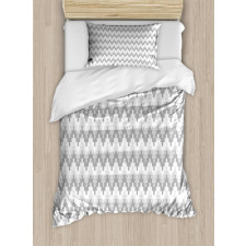 Ziggurat Grey Ombre Duvet Cover Set