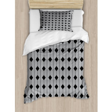 Square and Stripes Duvet Cover Set